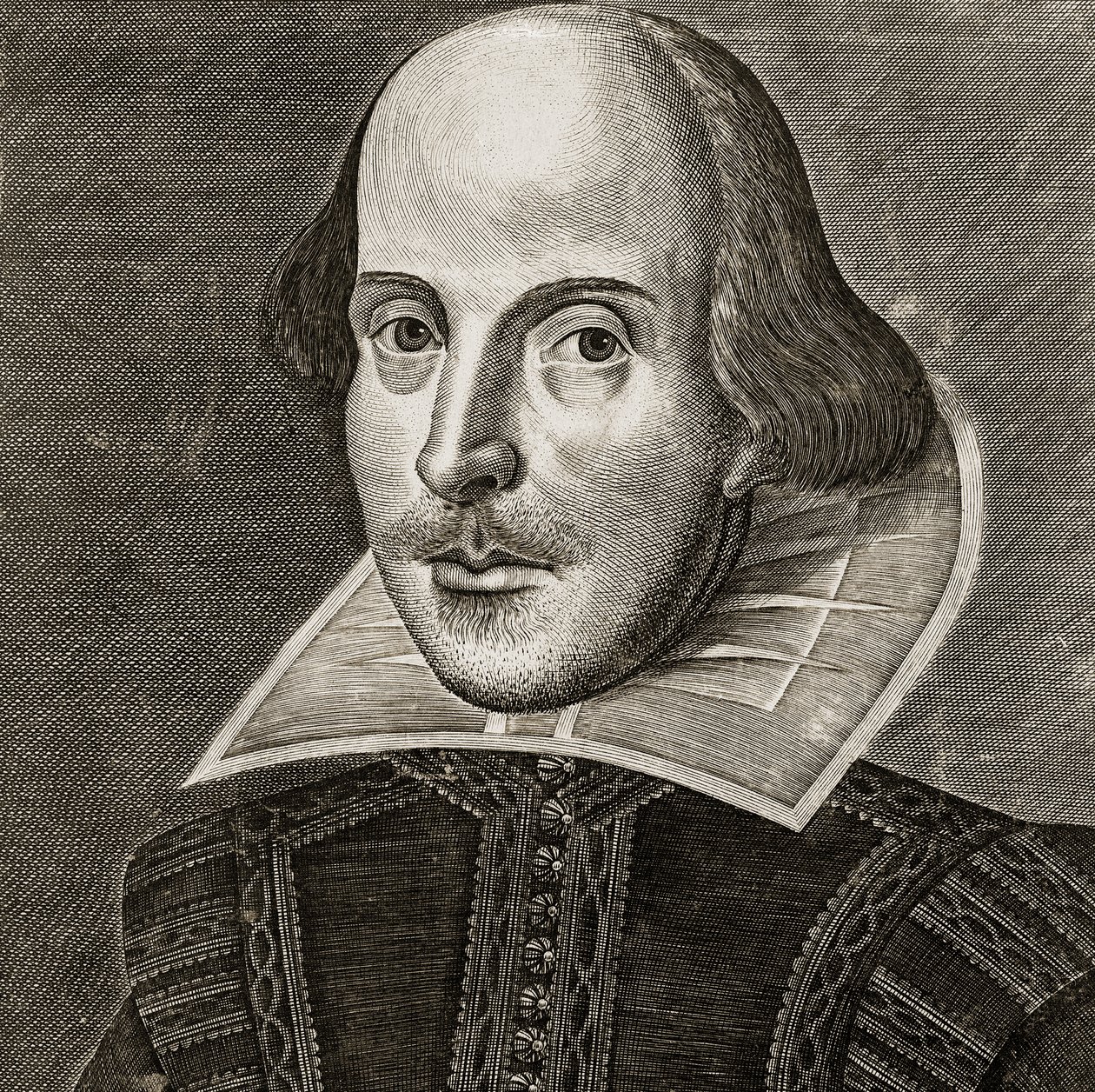 Retrato de William Shakespeare por Martin Droeshout de Martin the elder Droeshout