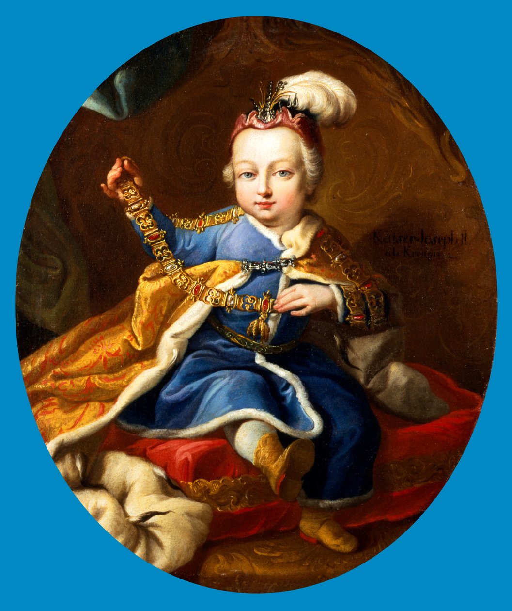 Príncipe José, futuro emperador José II de Austria cuando niño, siglo XVIII de Martin van Mytens II