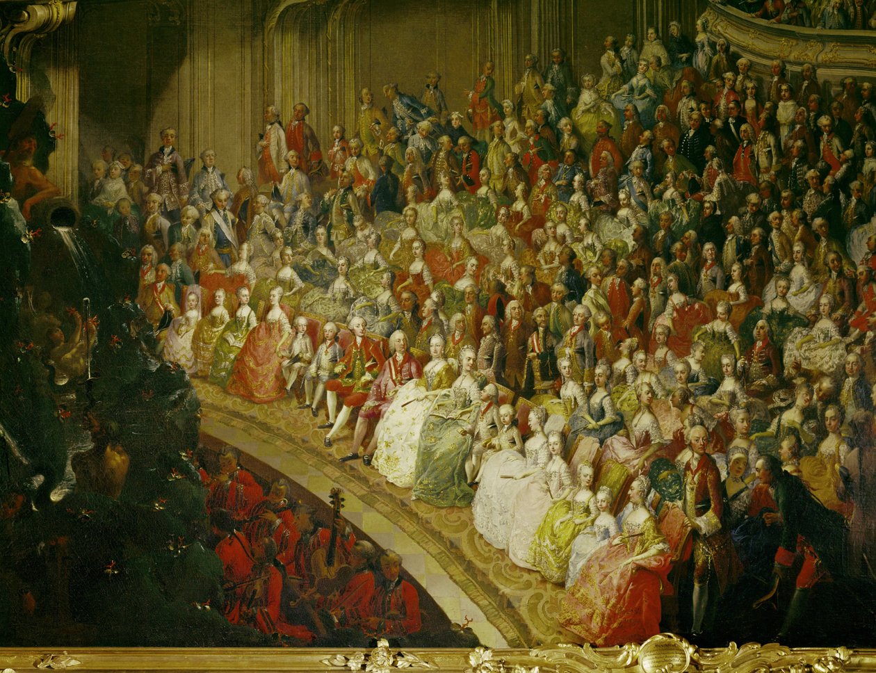 Concierto de boda en ... (óleo sobre lienzo) de Martin van Mytens or Meytens