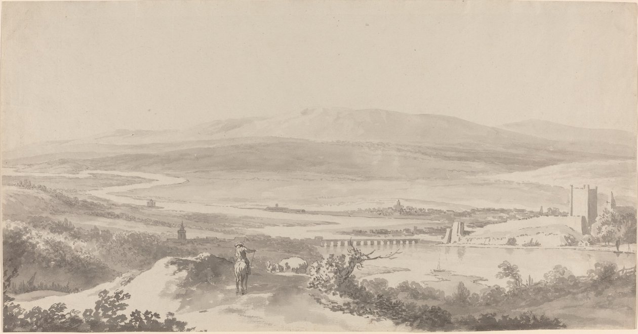 Panorama del Danubio cerca de Grinzing de Martin von Molitor