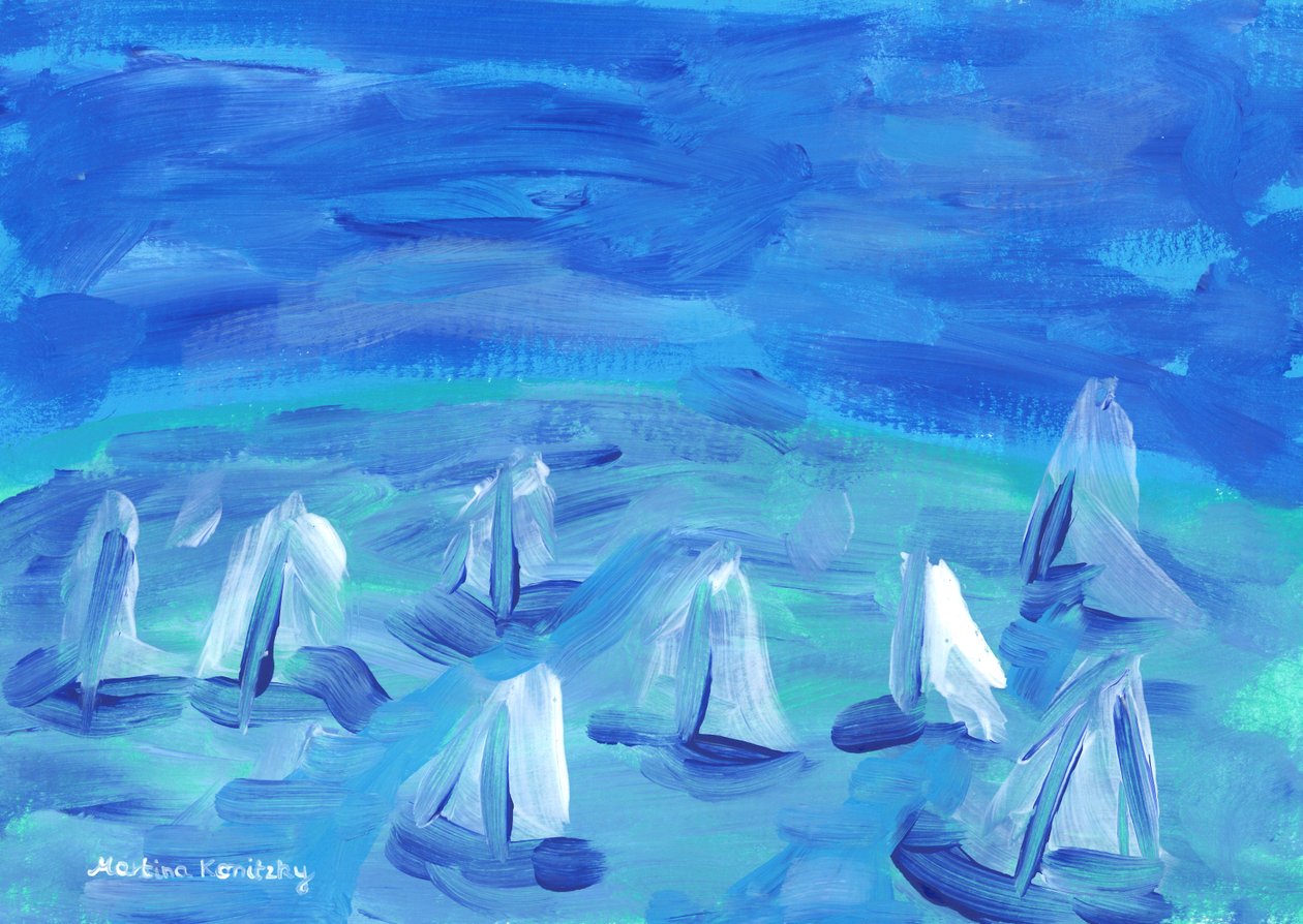 Barcos en el puerto de Martina Konitzky