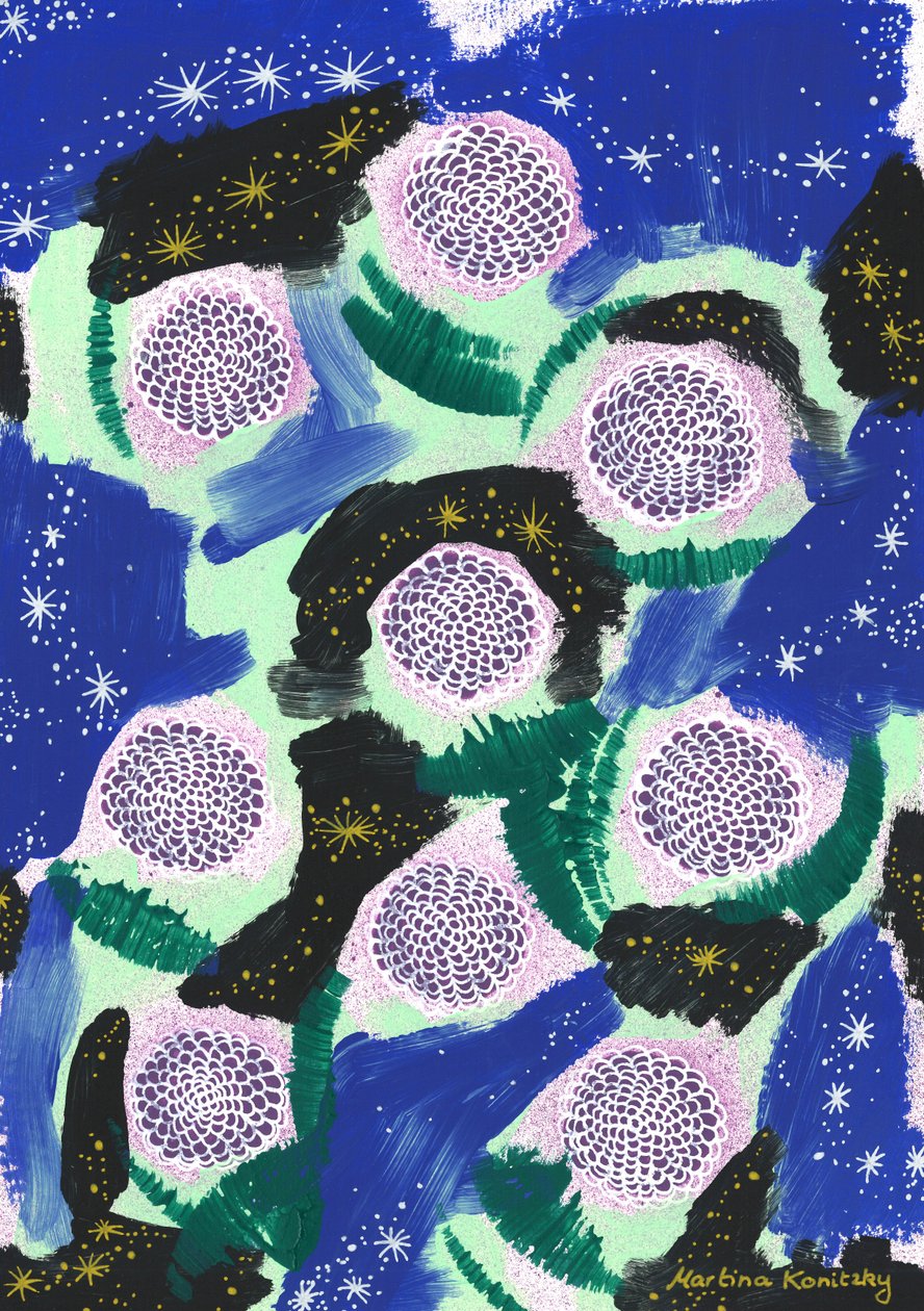 Flores nocturnas de camuflaje (Homenaje a Joseph von Eichendorff) de Martina Konitzky