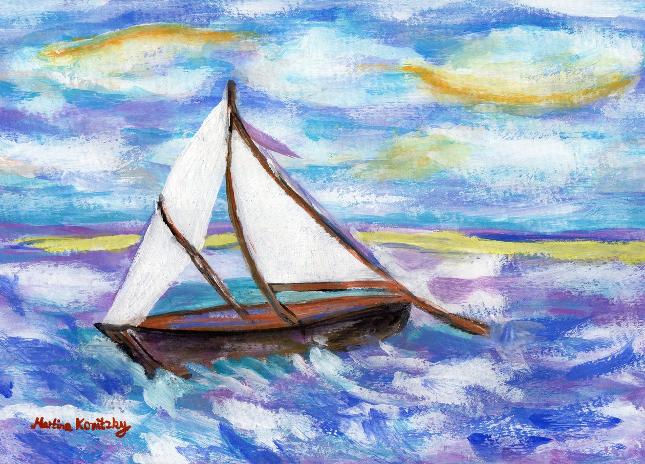 El barco pesquero (Homenaje a Vincent van Gogh) de Martina Konitzky