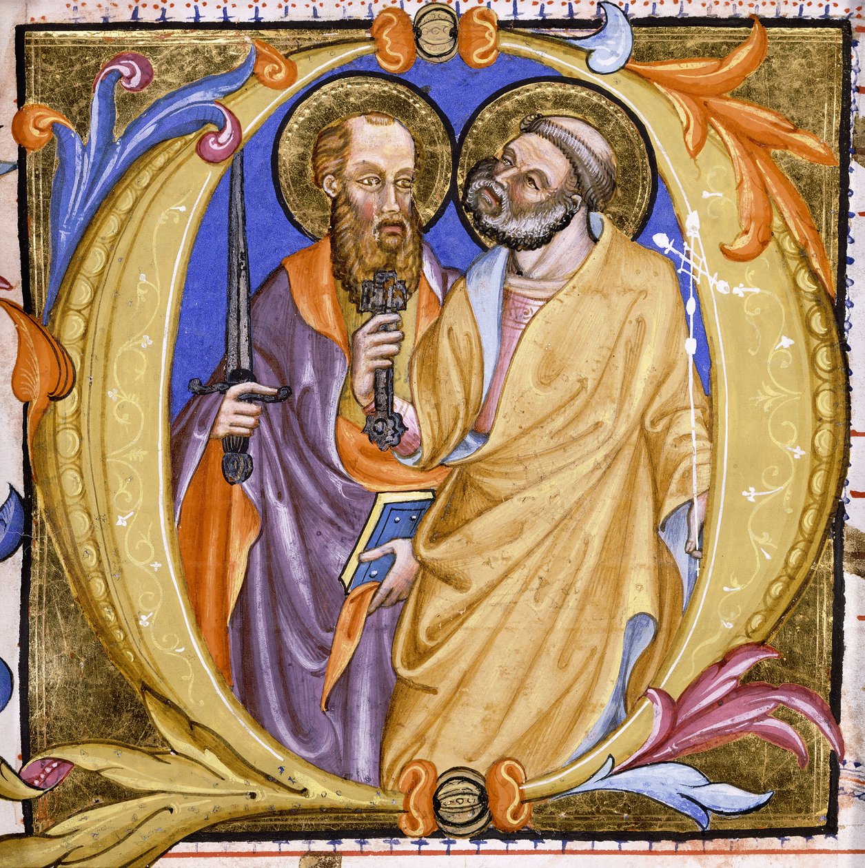 Santos Pedro y Pablo, c.1400 de Martino de Bartolomeo