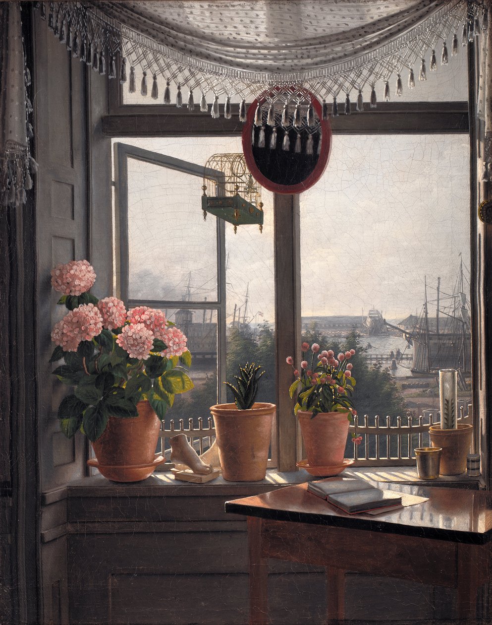 Vista desde la ventana del artista de Martinus Rørbye