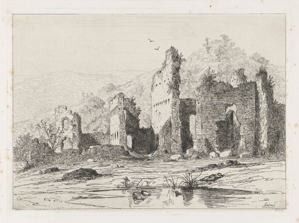 Ruinas del castillo de Brandeburgo de Martinus Antonius Kuytenbrouwer jr.