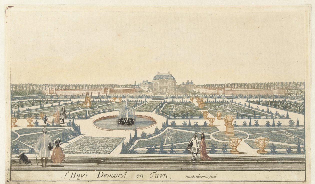 Vista de Huis De Voorst de Martinus Berkenboom