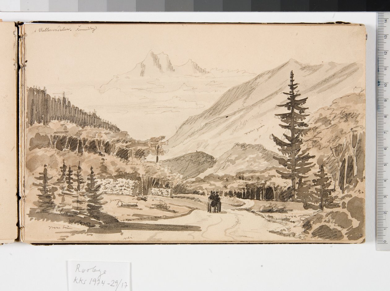 Paisaje alpino de Martinus Rørbye
