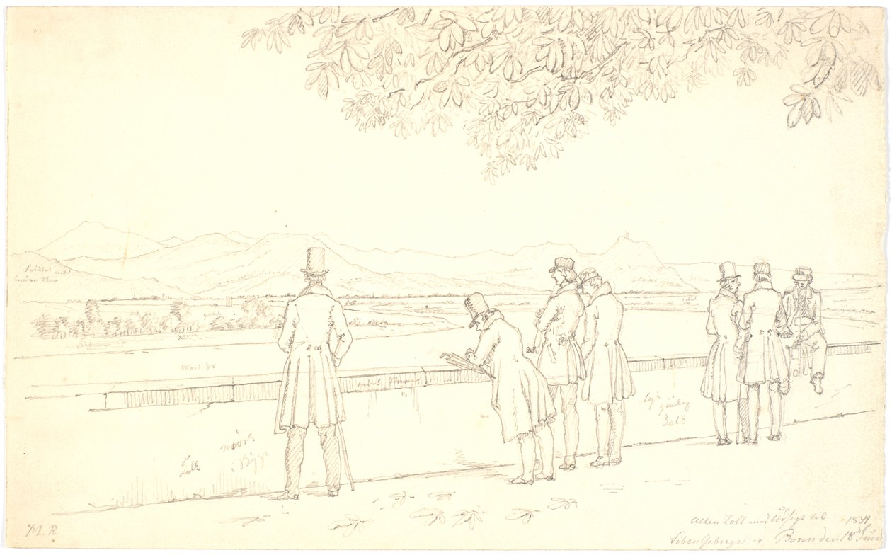 Alter Zoll con vistas a los Siebengebirge de Martinus Rørbye