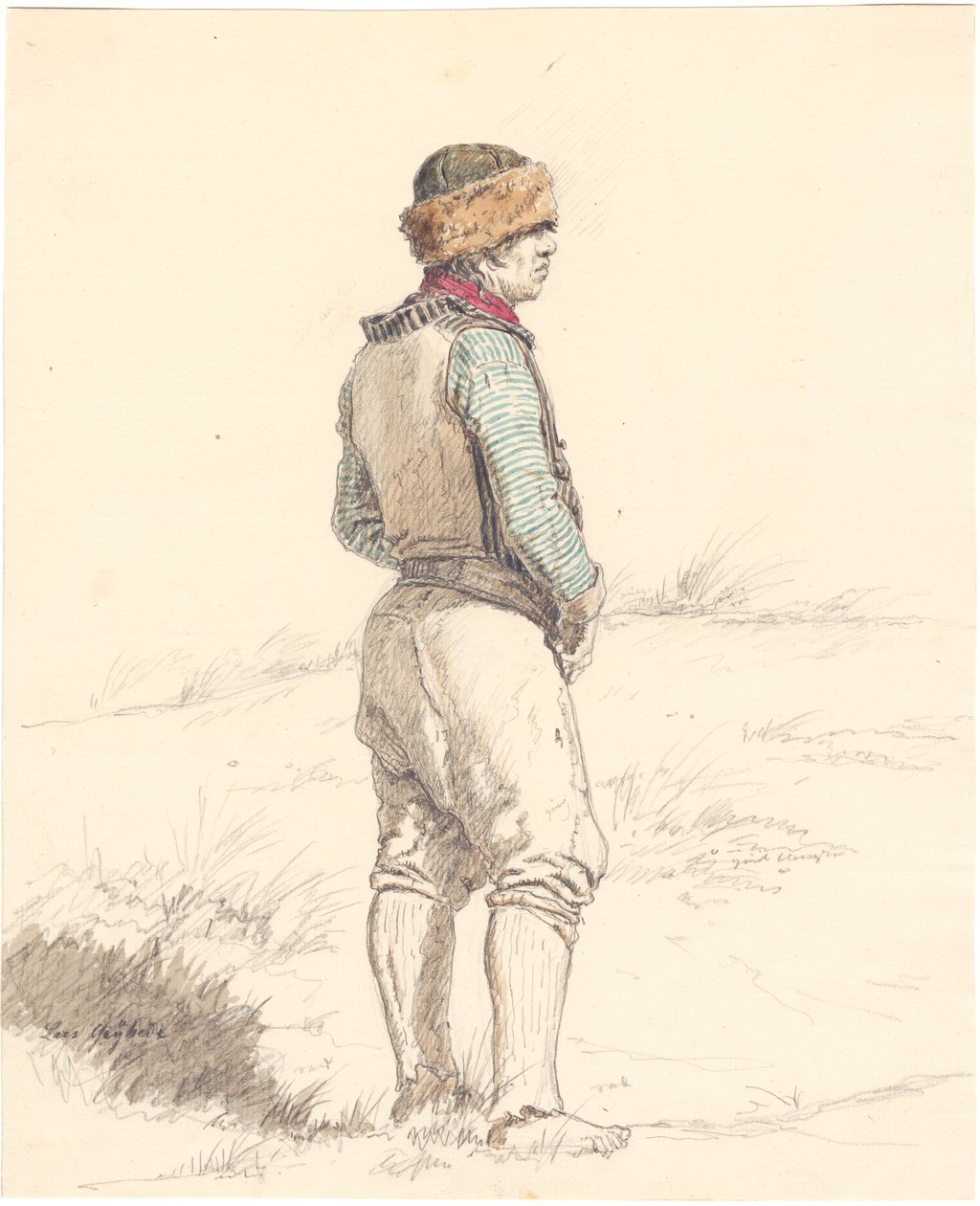 El pescador Lars Gayhede en Skagen de Martinus Rørbye