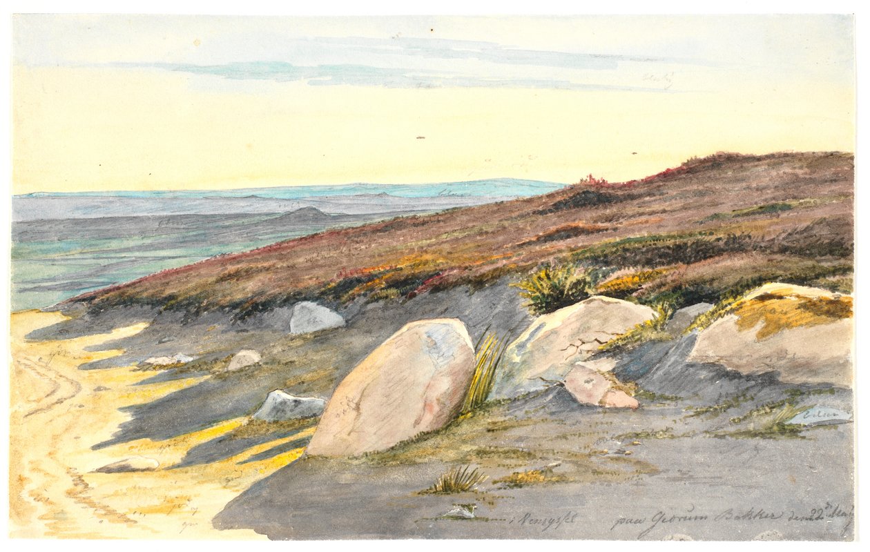Desde las colinas de Gærum en Vendsyssel, 22 de mayo de 1833 de Martinus Rørbye