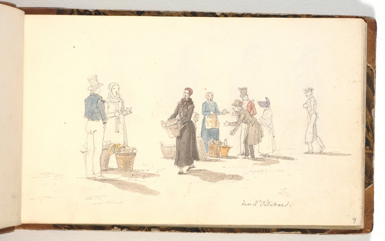 Vendedores de fruta de Martinus Rørbye