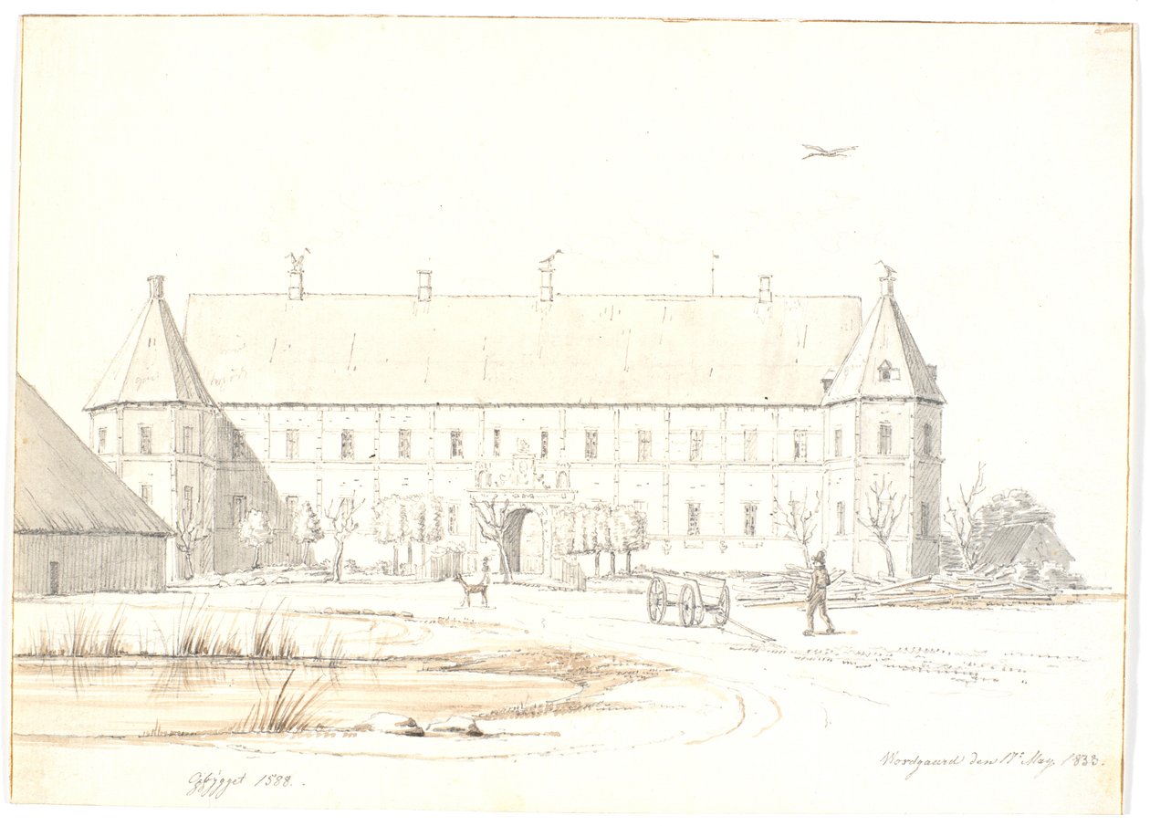 La mansión de Voergaard de Martinus Rørbye