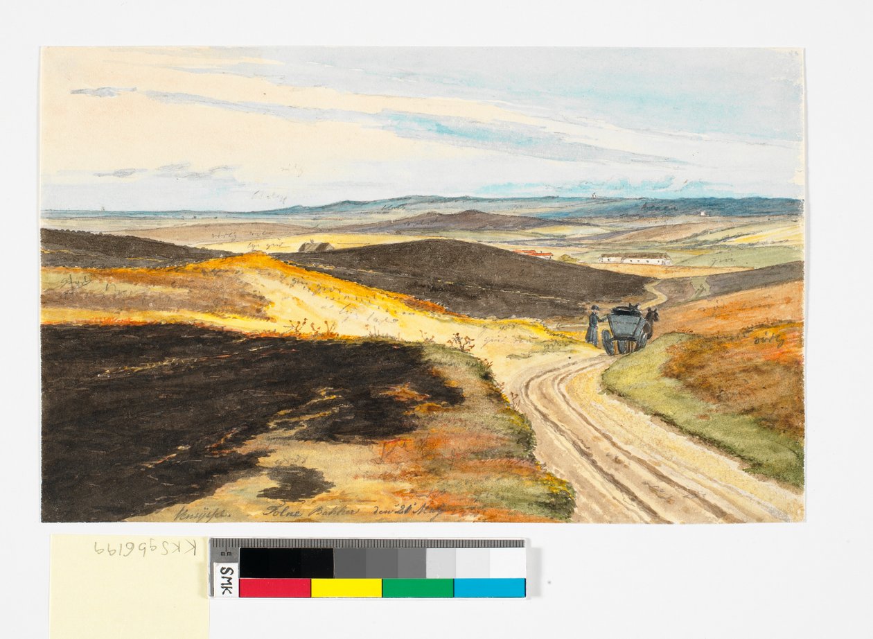 Camino hundido en las colinas de Tolne, Vendsyssel, 21 de mayo de 1833 de Martinus Rørbye