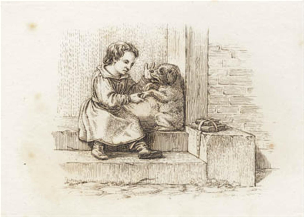 Ilustración para "Cincuenta fábulas para niños" de Hey de Martinus Rørbye