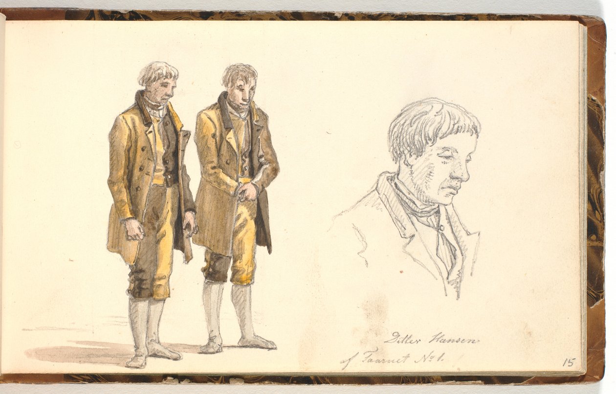 Estudios de un recluso de un reformatorio de Martinus Rørbye