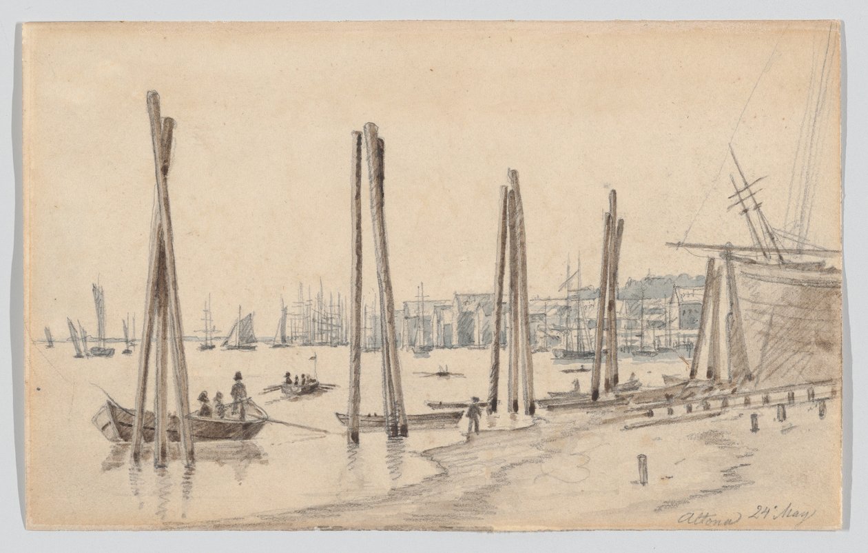 La costa de Altona vista desde el este de Martinus Rørbye