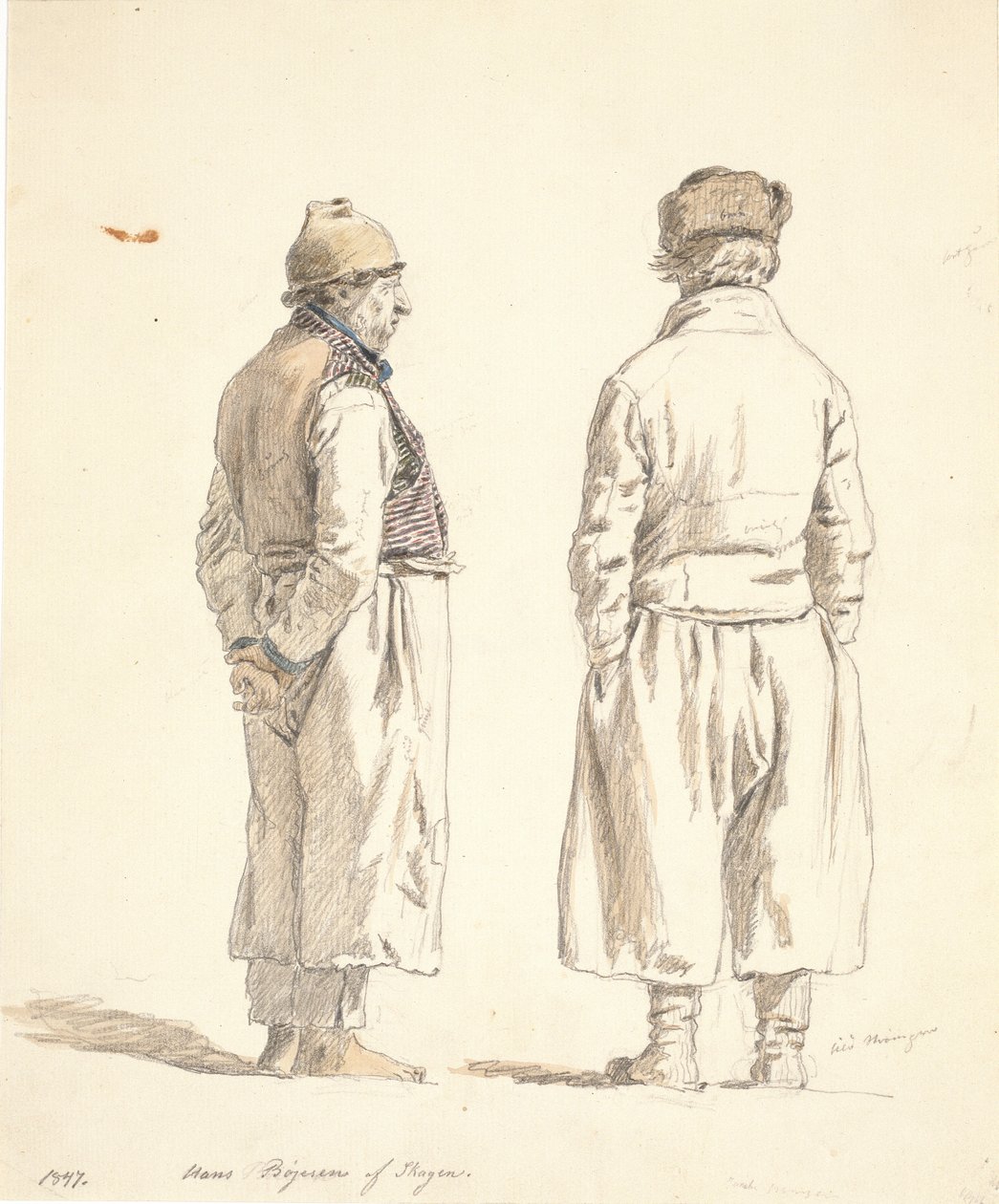Dos pescadores de Skagen de Martinus Rørbye