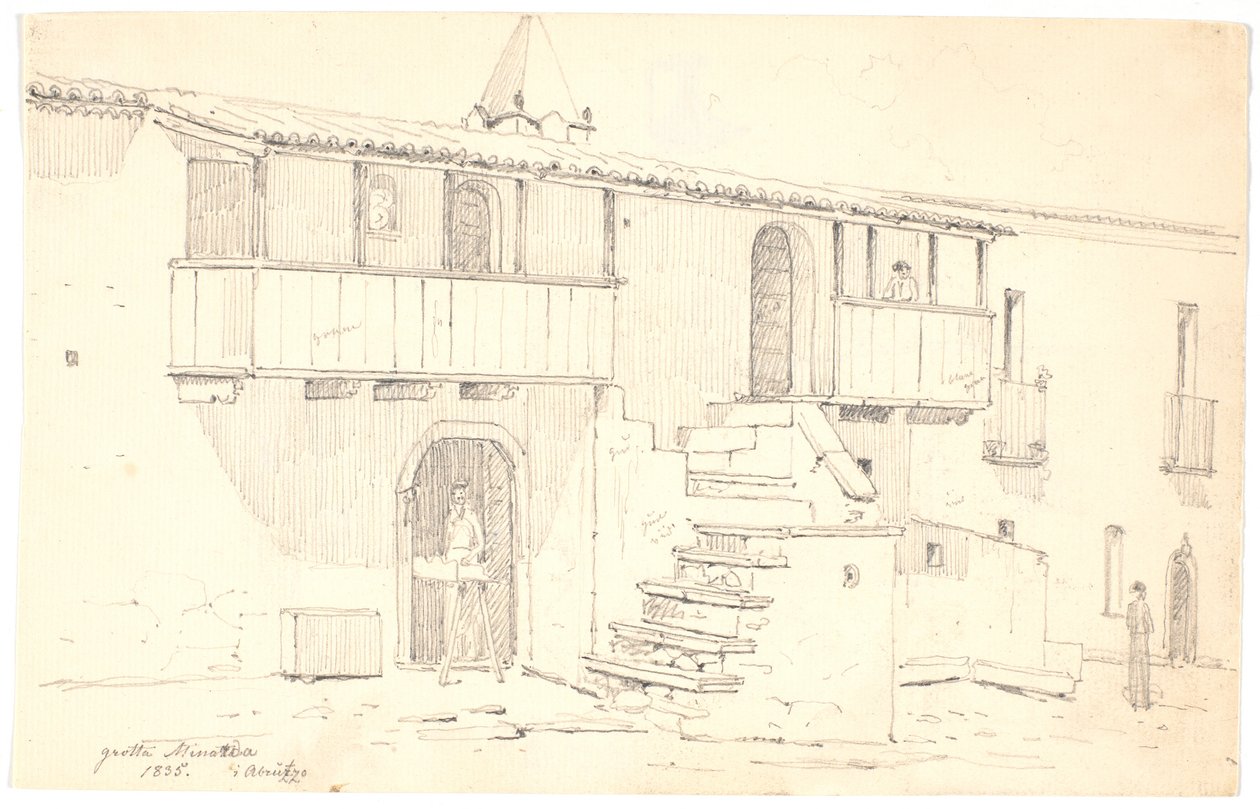 Calle en Grotta Minarda en Abruzzo de Martinus Rørbye