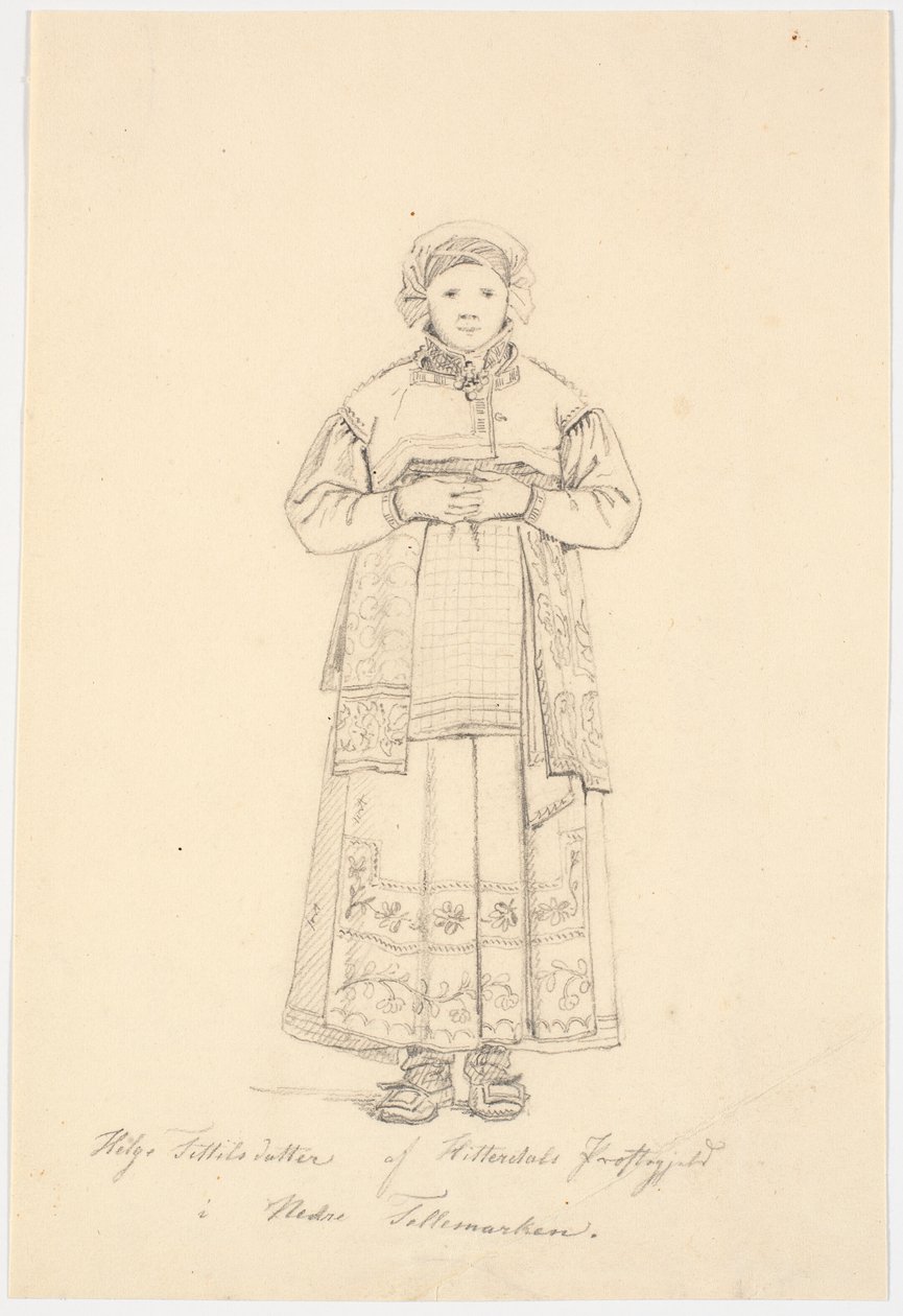 Helga Fittilsdatter de la parroquia de Hitterdal en el norte de Telemark de Martinus Rørbye