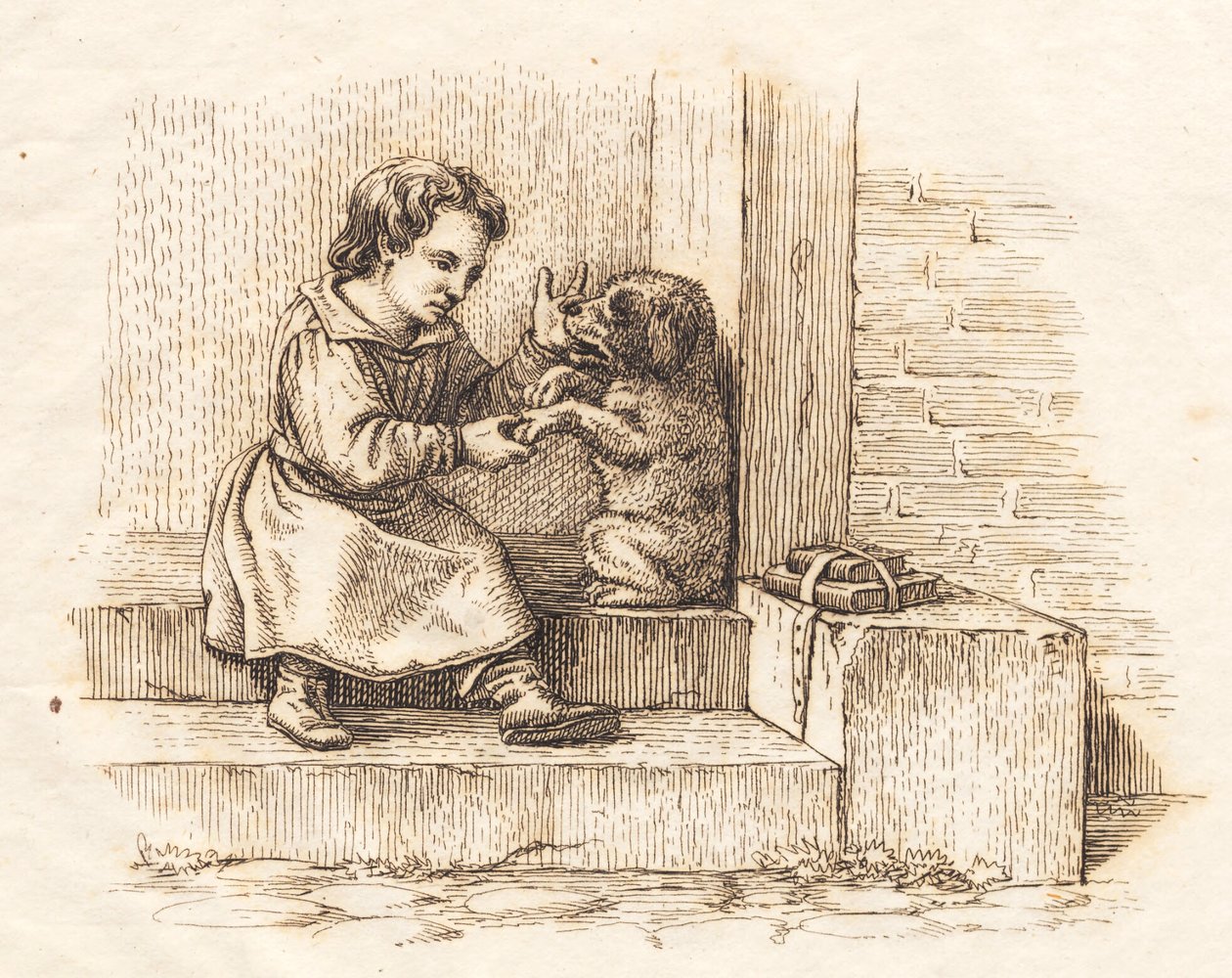 Ilustración de "Cincuenta fábulas para niños" de Hey de Martinus Rørbye