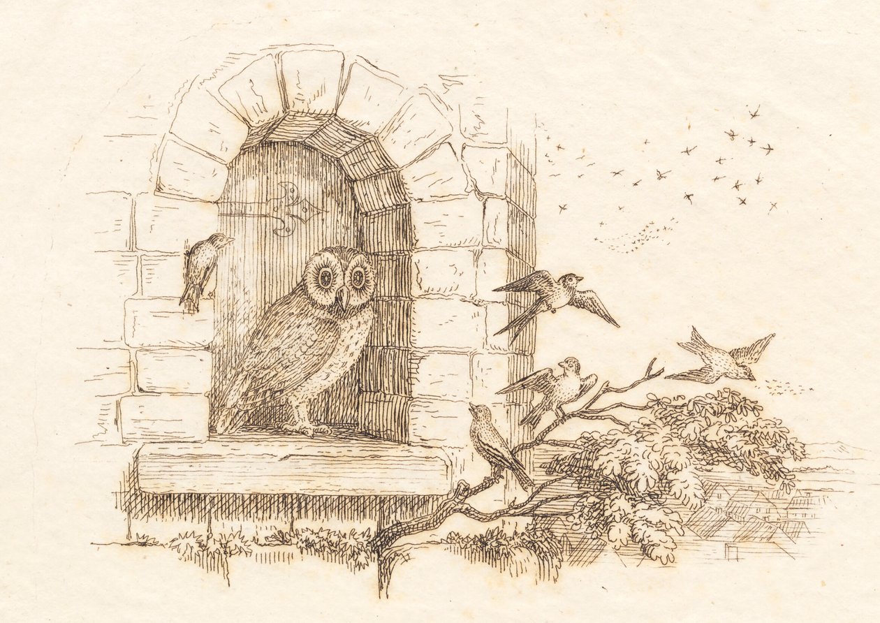 Ilustración para "Cincuenta fábulas para niños" de Hey de Martinus Rørbye