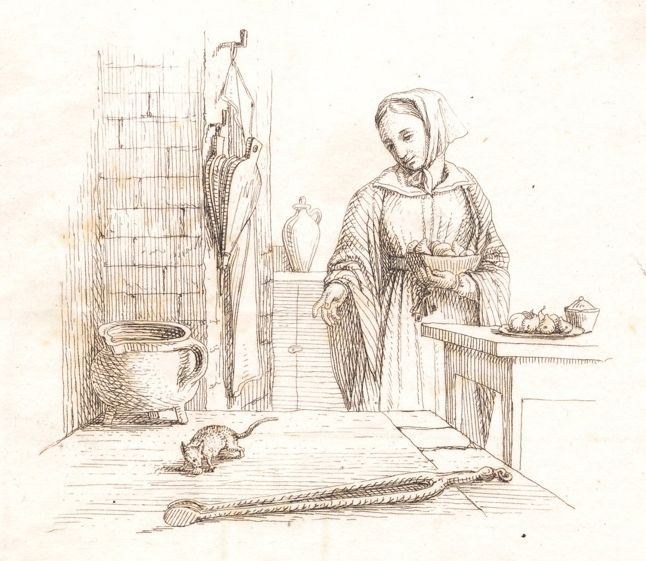 Ilustración para "Halvhundrede Fabler for Børn" de Hey de Martinus Rørbye