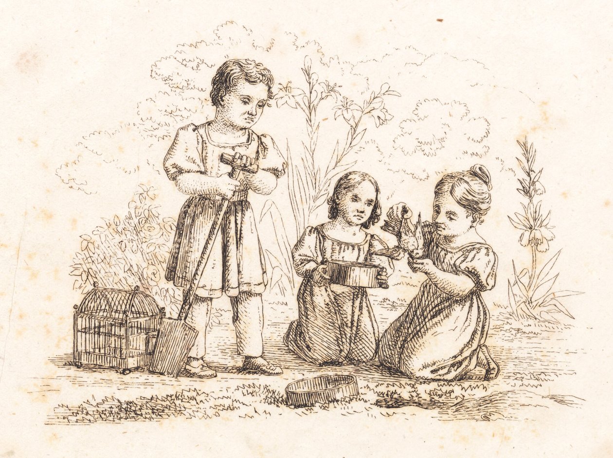 Ilustración de "Cincuenta fábulas para niños" de Hey de Martinus Rørbye