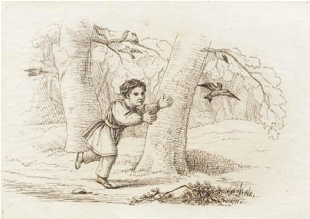 Ilustración para "Cincuenta Fábulas para Niños" de Hey de Martinus Rørbye