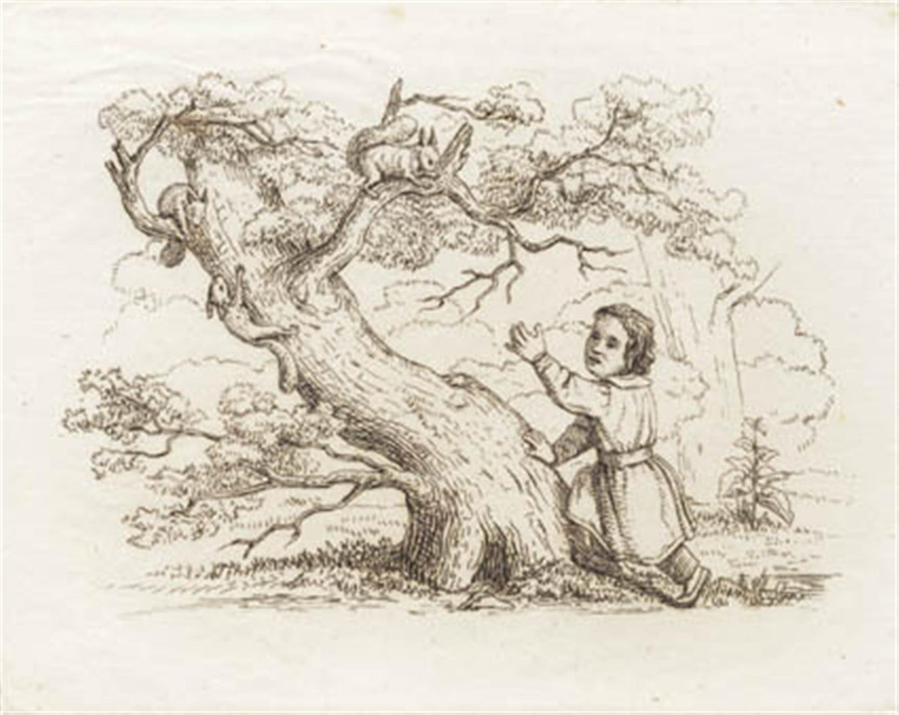Ilustración para "Cincuenta fábulas para niños" de Hey de Martinus Rørbye