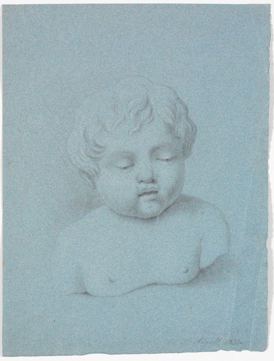 Estudio de busto infantil de Martinus Rørbye