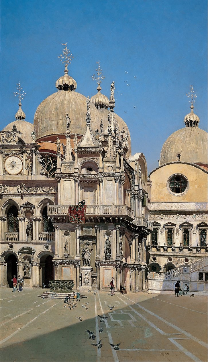 Patio del Palacio del Dux de Venecia de Martín Rico y Ortega