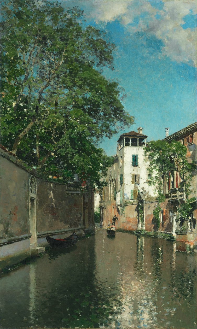 Canal en Venecia de Martín Rico y Ortega