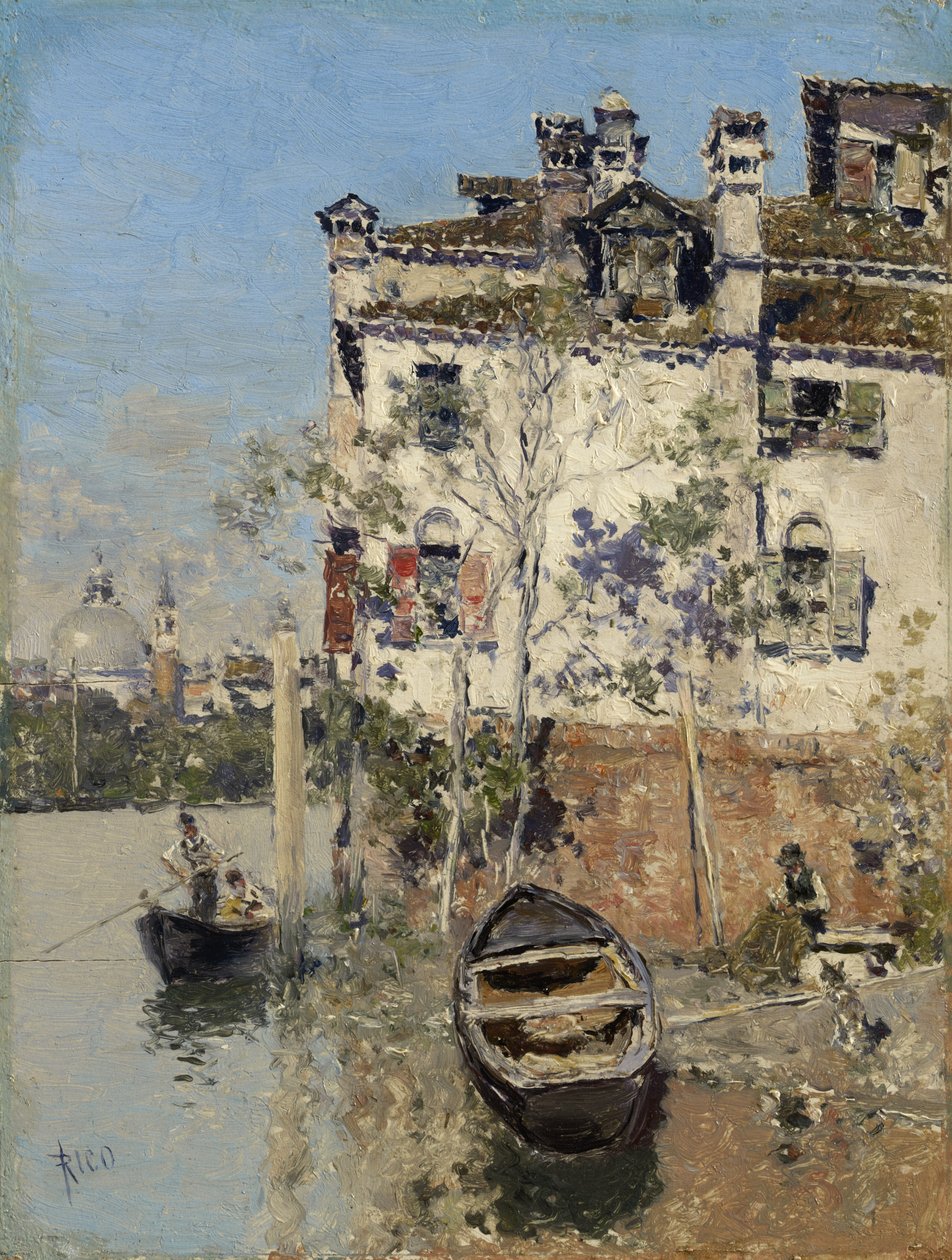Venecia, casa en el canal, c.1900 de Martín Rico y Ortega