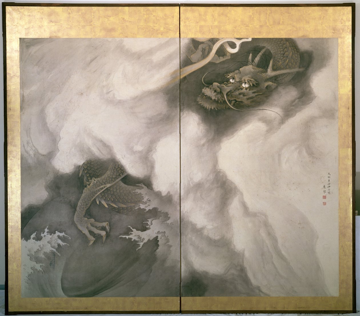 Pantalla de Dragón, Japonés, 1781 de Maruyama Okyo