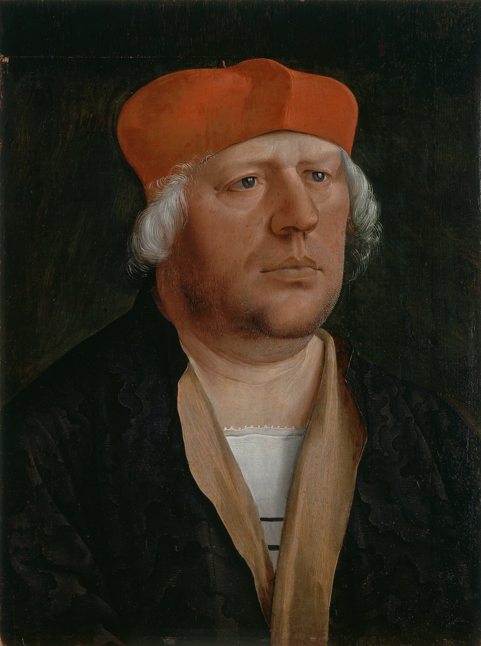 Retrato de un canónigo, c.1520 (óleo sobre tabla) de Marx Reichlich