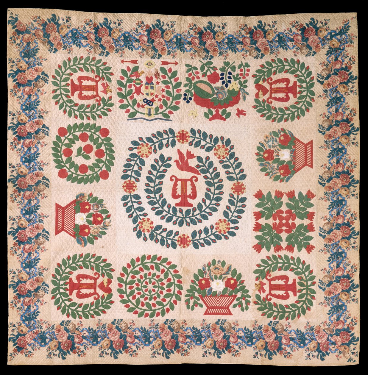 Álbum de apliques de Odd Fellows, c.1850 de Mary Ann McCue