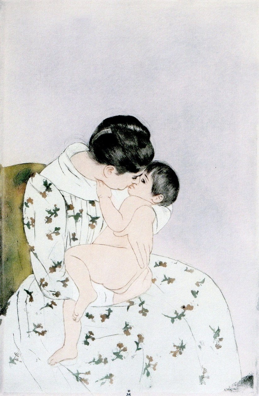 El beso de la madre de Mary Cassatt