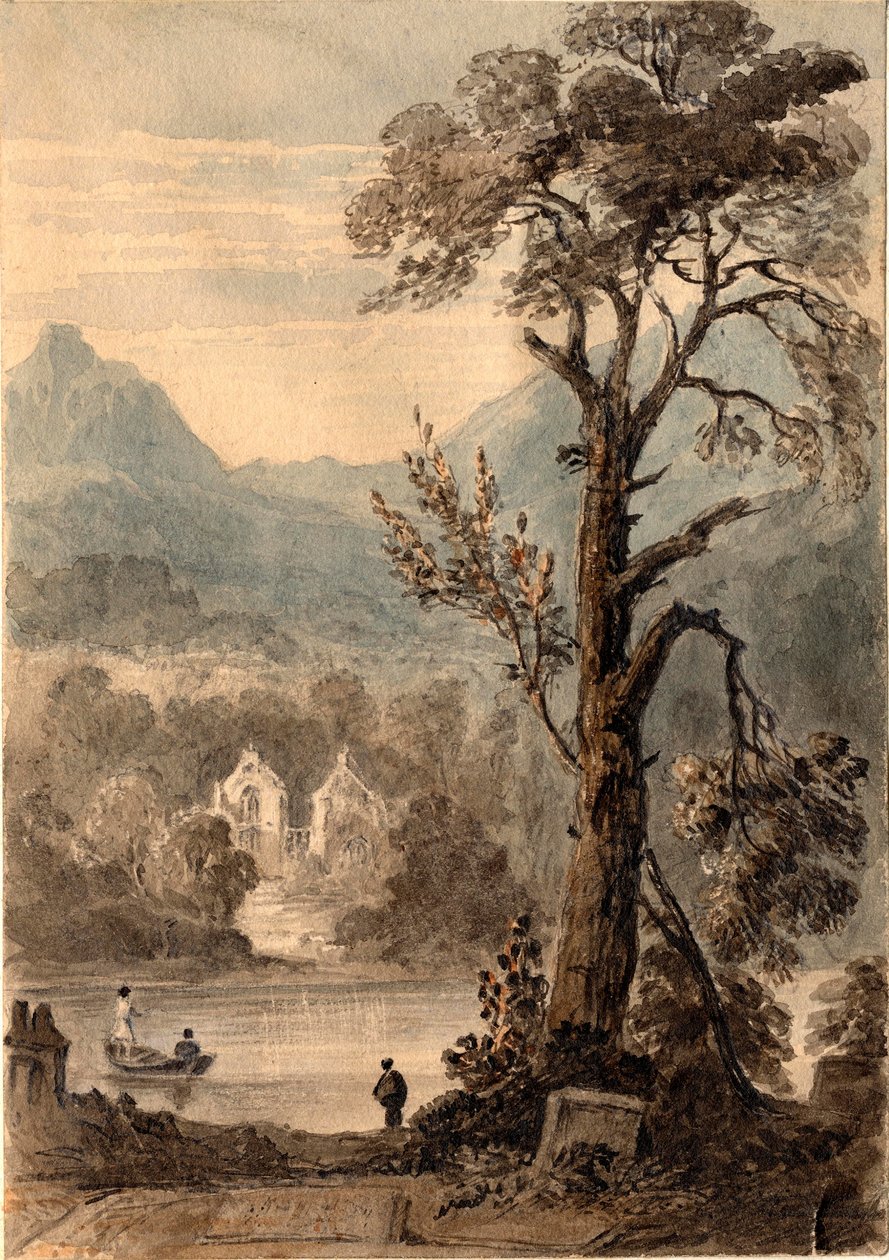 Lugar de entierro de los Breadalbanes, desde el cementerio, Killin de Mary Elizabeth Monck