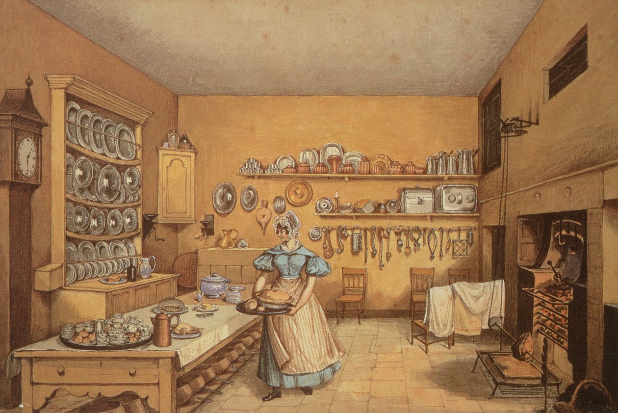 Cocina en Langton Hall de Mary Ellen Best