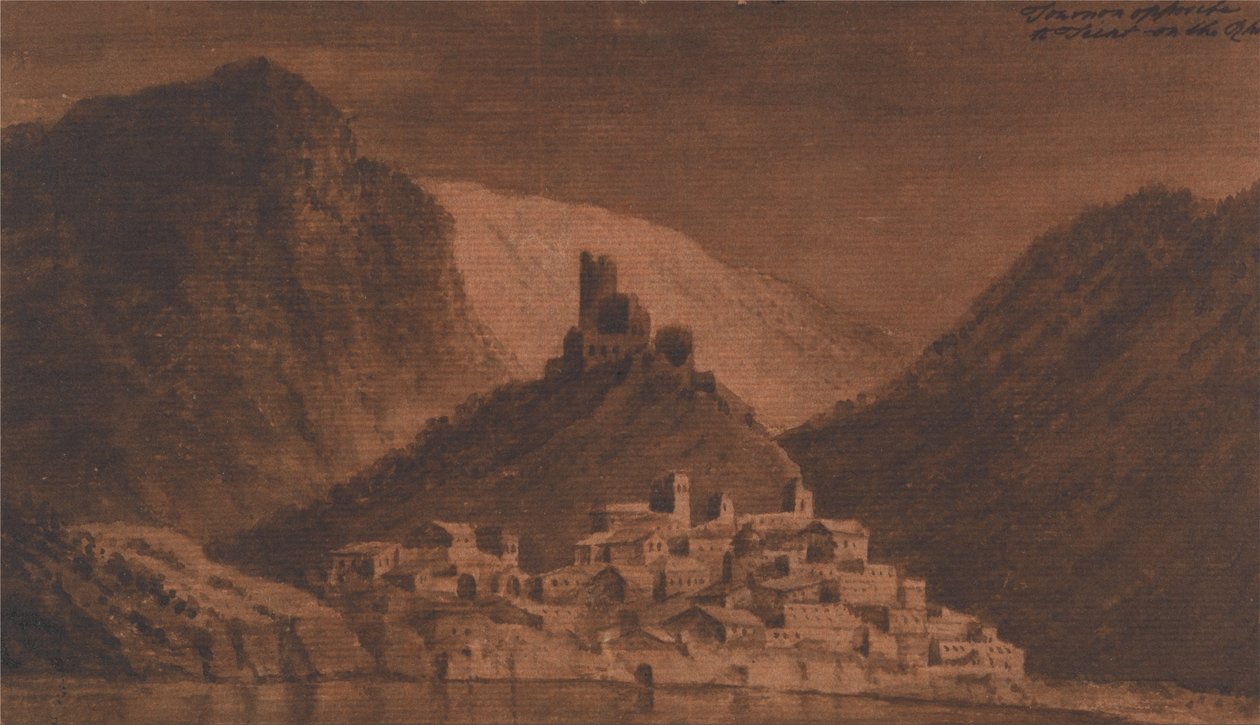 Tournon frente a Teint en el Ródano de Mary Harcourt
