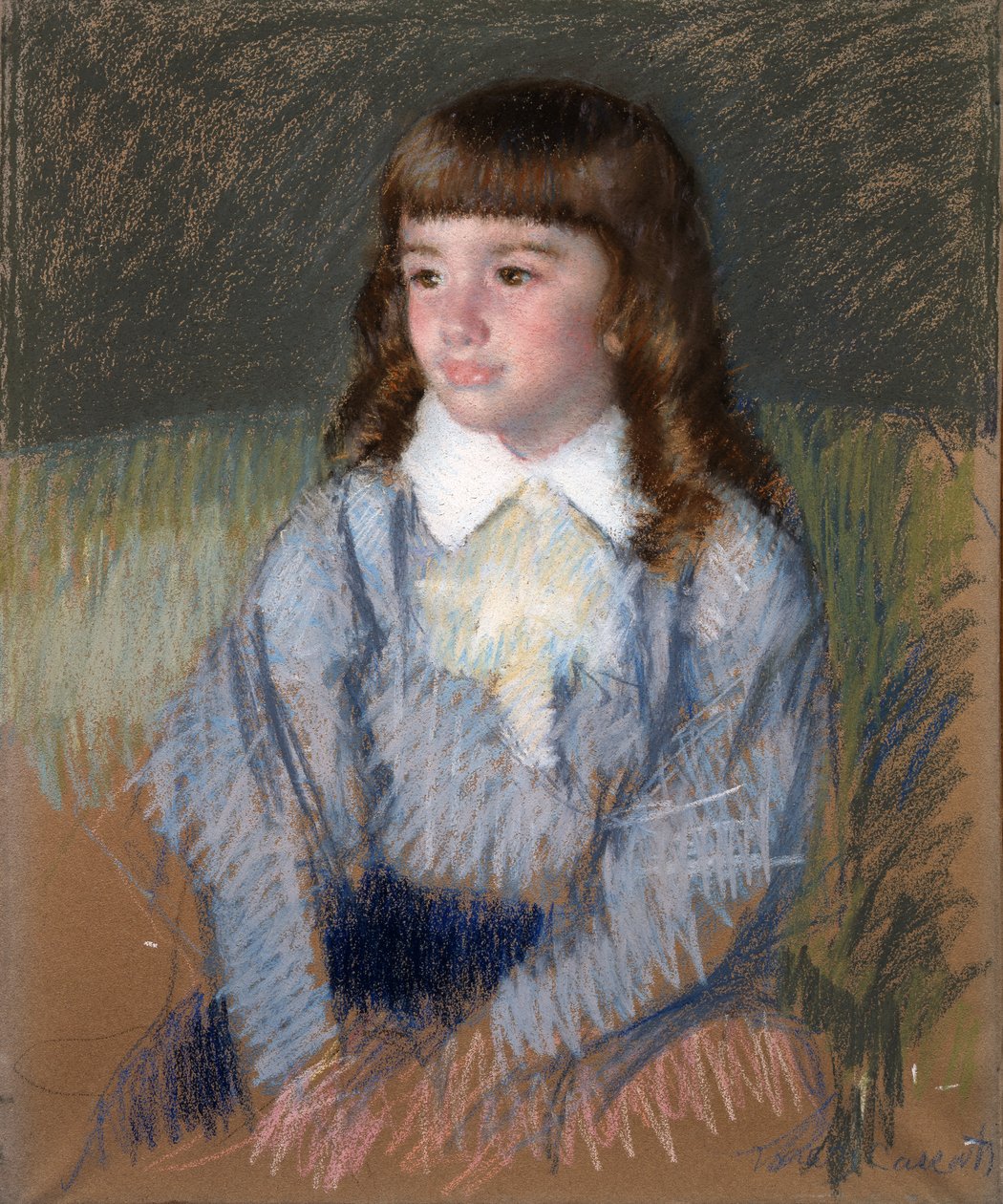 Niño pequeño en azul de Mary Cassatt