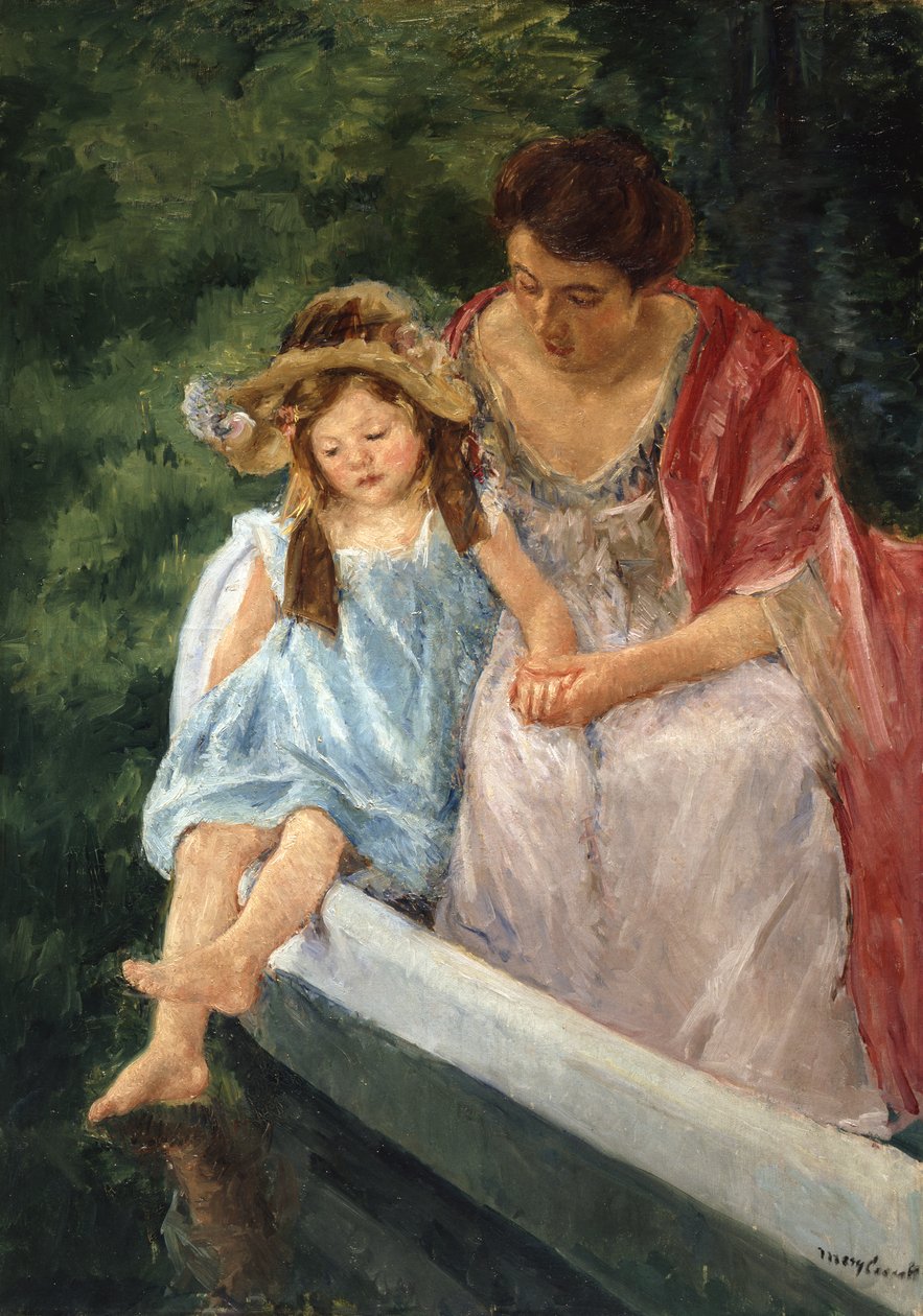 Madre e hijo en bote, 1908 de Mary Cassatt