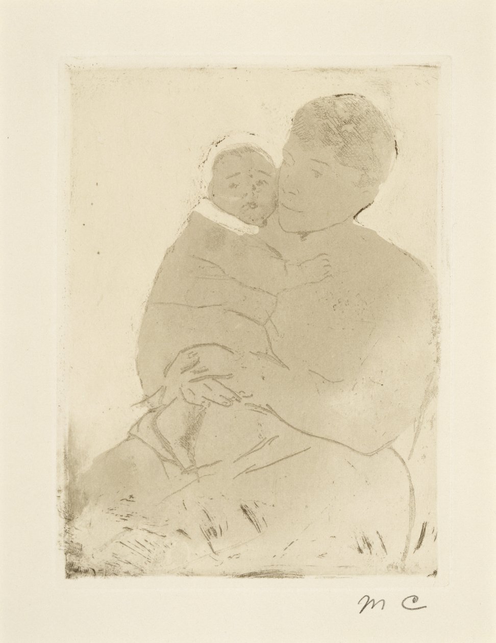 Enfermera y bebé Bill (No. 1) de Mary Cassatt