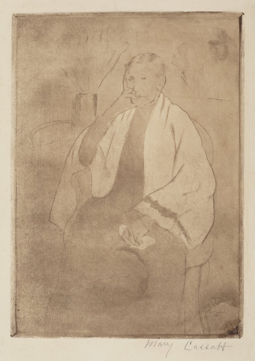 Un Retrato de la Madre del Artista, c. 1889-1890 de Mary Cassatt