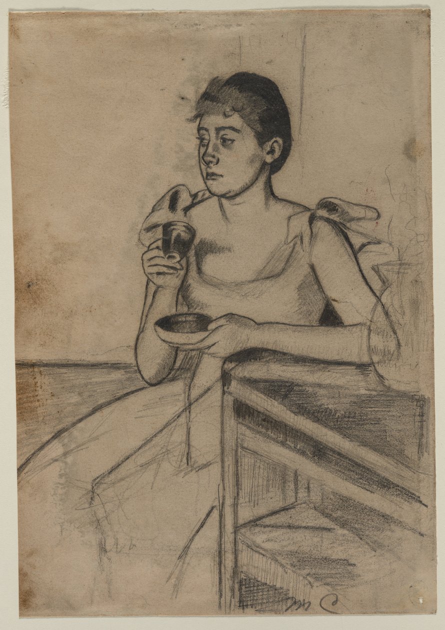 Café después de la cena (recto) de Mary Cassatt