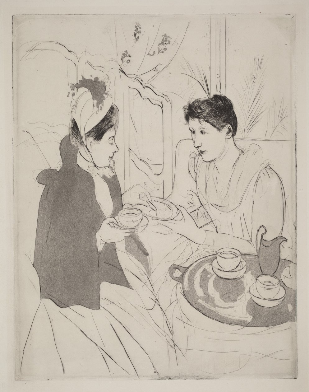 Reunión para el té de la tarde de Mary Cassatt