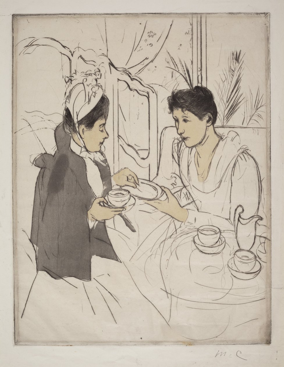 Té de la tarde de Mary Cassatt
