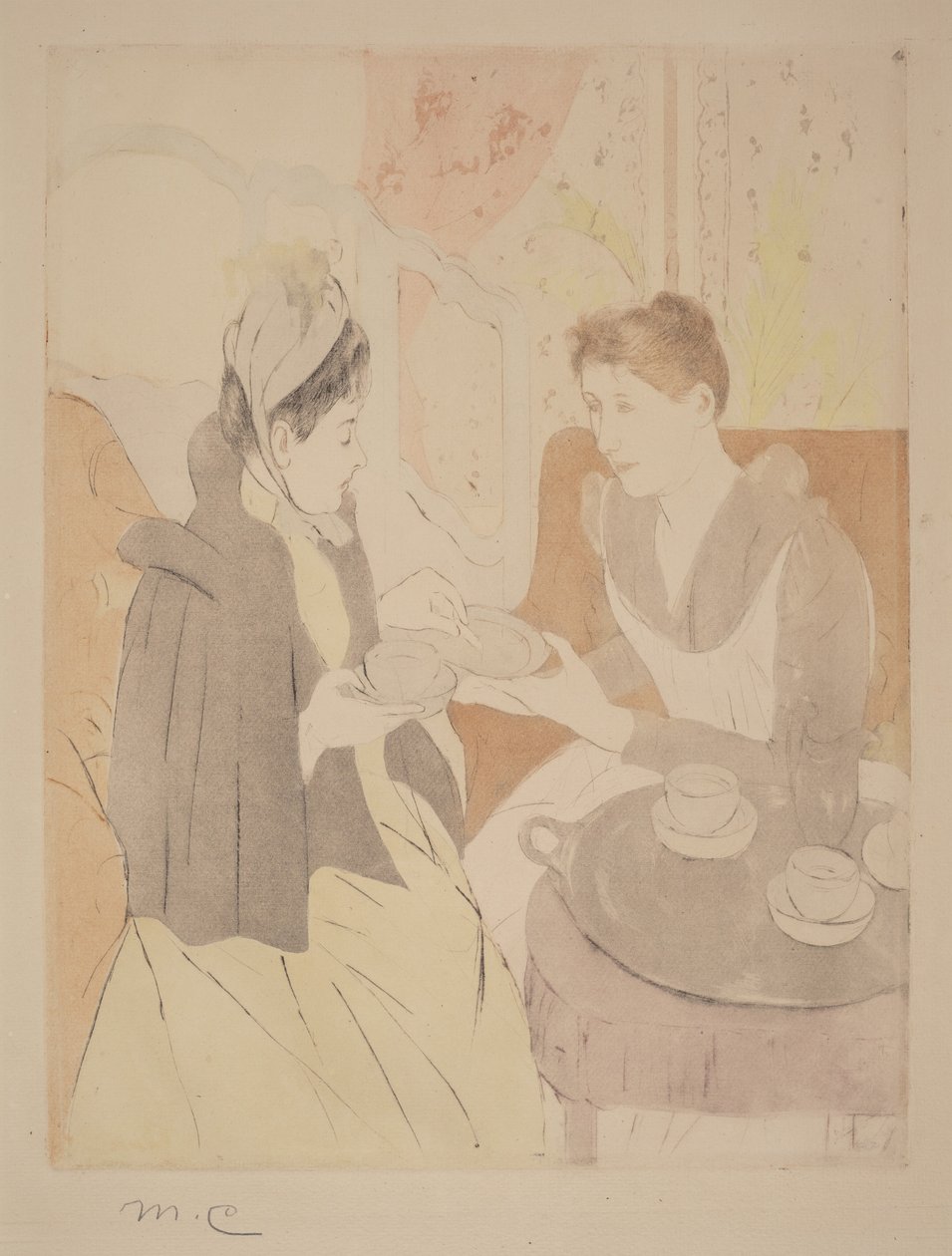 Té de la tarde de Mary Cassatt