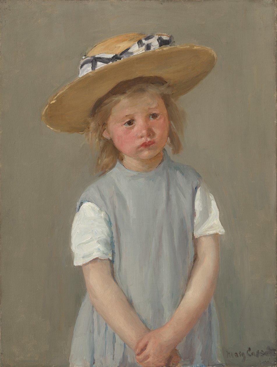 Niño con sombrero de paja de Mary Cassatt